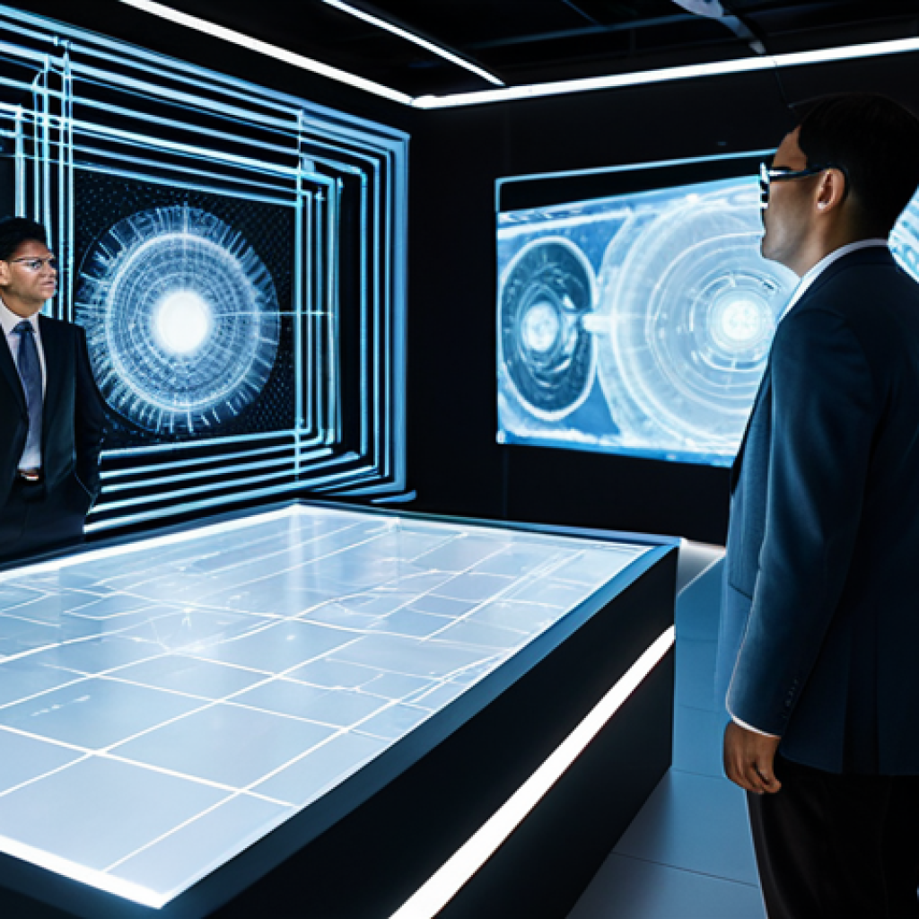 A diverse group of professional data scientists and ethicists, fully clothed in professional business attire, gathered in a brightly lit, modern data lab. They are observing a complex, transparent 3D holographic projection of an artificial intelligence 'black box' model, with clear, illuminating pathways and data flow visualized inside, representing Explainable AI (XAI). The scene emphasizes the process of gaining insights and understanding AI decisions. The atmosphere is collaborative and focused. Perfect anatomy, correct proportions, natural pose, well-formed hands, proper finger count, natural body proportions. High-resolution, professional photography, digital art. Safe for work, appropriate content, fully clothed, professional.