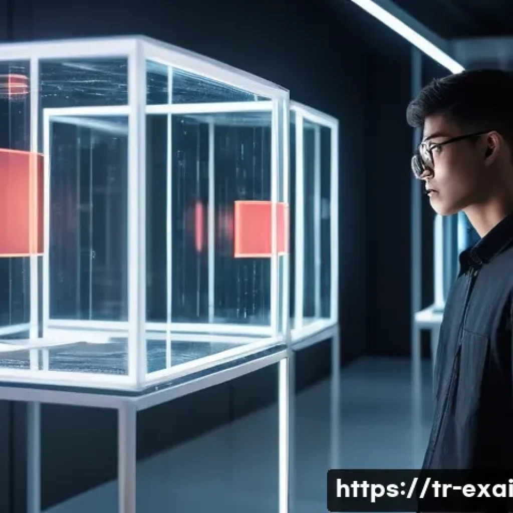 설명 가능한 AI의 알고리즘 최적화 - **Prompt 1: Understanding the AI's "Black Box" to achieve Transparency**
"A curious young adult,...
