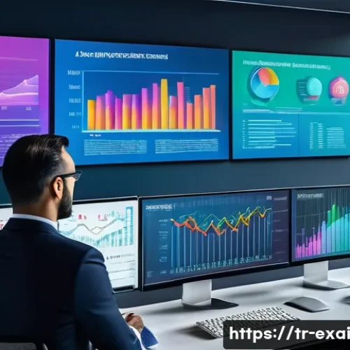 Home 33 설명 가능한 AI의 개발 과정 가이드 - A modern Turkish bank office scene with diverse professionals analyzing AI decision dashboards on mu...