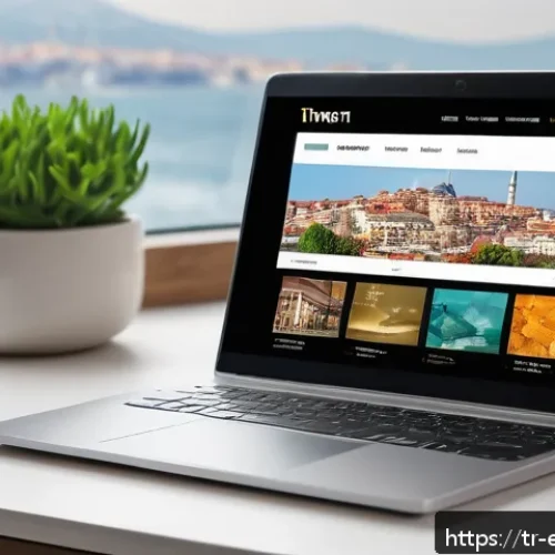 Home 31 설명 가능한 AI의 고객 맞춤형 서비스 - A modern Turkish e-commerce website interface displayed on a sleek laptop screen, showing personaliz...