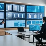Home 18 설명 가능한 AI의 분석적 접근 - A modern Turkish office environment with a diverse team of professionals analyzing transparent data ...