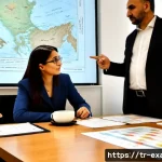 Home 23 설명 가능한 AI의 정책 및 규제 분석 - Photorealistic editorial scene inside a contemporary Ankara government policy office, a diverse team...